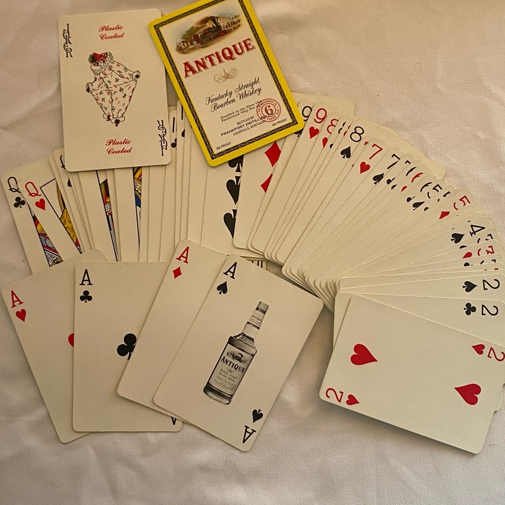 VTG Double Decks of Playing Cards Antique Kentucky Straight Bourbon Whiskey - Picture 6 of 9